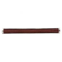 Vicenza Designs P2014-12-VP-BR - Equestre, Pull, Appliance, Leather Insert, 12 Inch, Brown, Vintage Pewter
