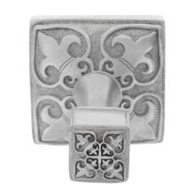 Vicenza Designs PO9013-SN - Fleur de Lis, Robe Hook, Satin Nickel