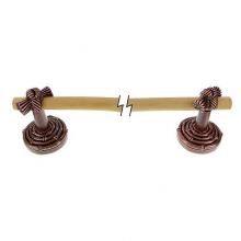 Vicenza Designs TB8008-24-AC - Palmaria, Towel Bar, Bamboo Knot, 24 Inch, Antique Copper