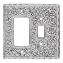 Vicenza Designs WPJ7014-SN - San Michele, Wall Plate, Jumbo, Toggle/Dimmer, Satin Nickel