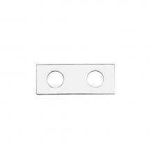 Vola 3002-16 - 2-hole plate- 2-3/8'' x 6'', hole dia. L to R: 1-1/2'',