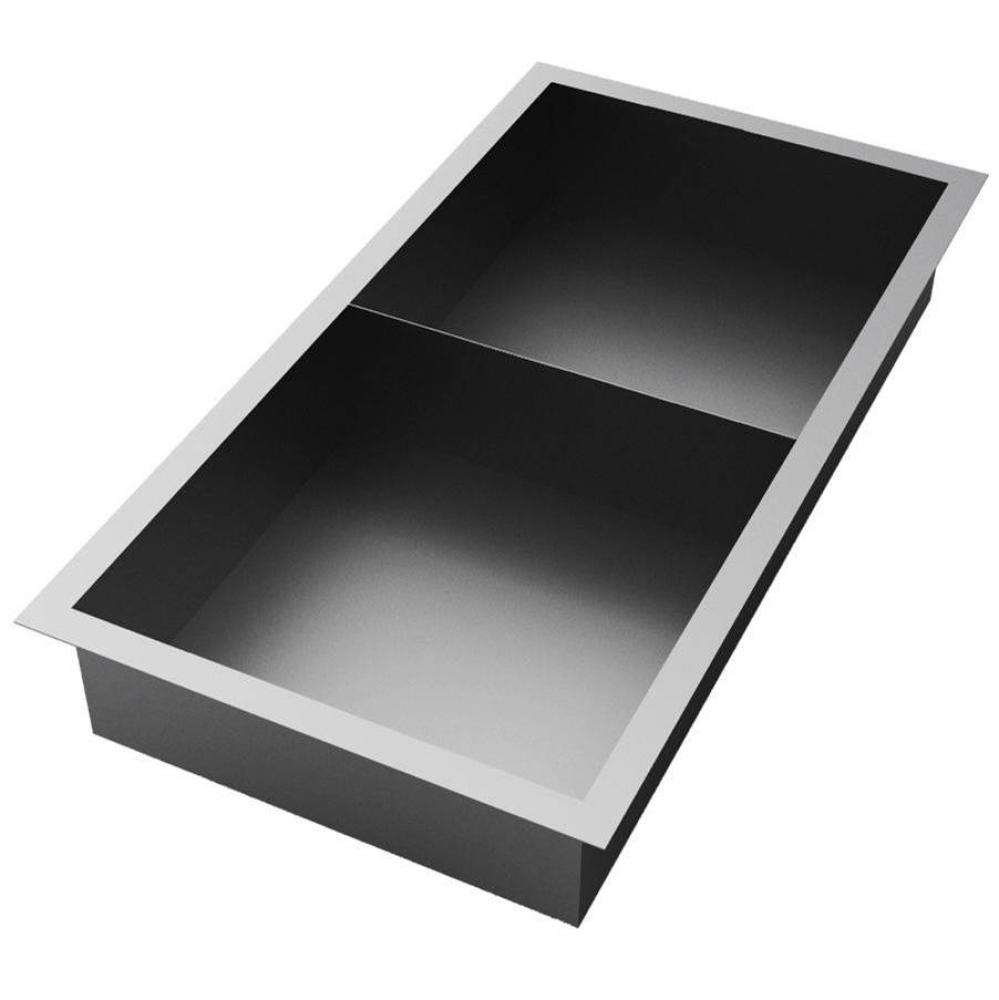 Stainless Steel Niche 24 X 12 X 3 (610 X 305 X 76) With 1 Shelf