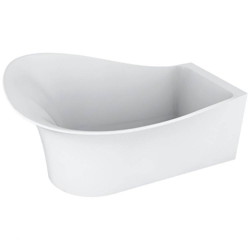 Evolo Left White Tub 67 X 35.5 X35 Gold Ovf- Spkrs+Chromo