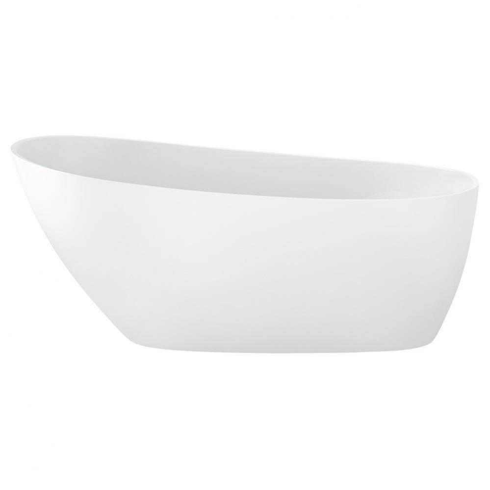 Issa White Tub 59.5 X 29 X 27.5 Chrome Ovf- Spkrs With Back Heater