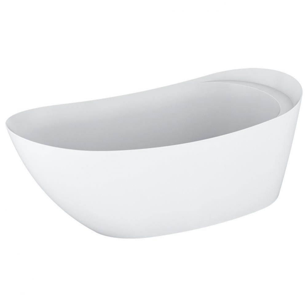 Minoti White Tub 67 X 30 1/8 X 27.5 Gold Ovf- Spkrs