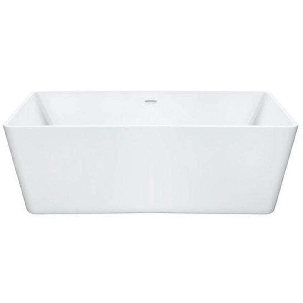 Alya White Tub 63 X 31.5 X 23 5/8 Gold Ovf- Spkrs+Chromo