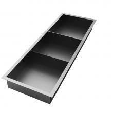 Zitta AN36080324 - Stainless Steel Niche 36 X 8 X 3 (914 X 203 X 76) With 2 Shelf