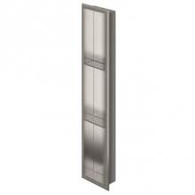 Zitta AN36080322 - Stainless Steel Polished Niche 36 X 8 X 3 (914 X 203 X 76) With 2 Shelf