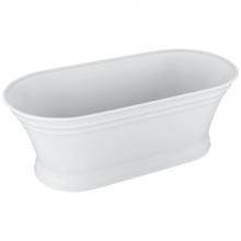 Zitta TAT6731FA001210 - Antika White Tub  67 X 31 X 23 5/8 Gold Ovf- Spkrs