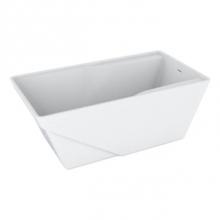 Zitta TAE6032FA001220 - Axer White Tub 60 X 32 X 23 3/4 Gold Ovf- Spkrs+Chromo