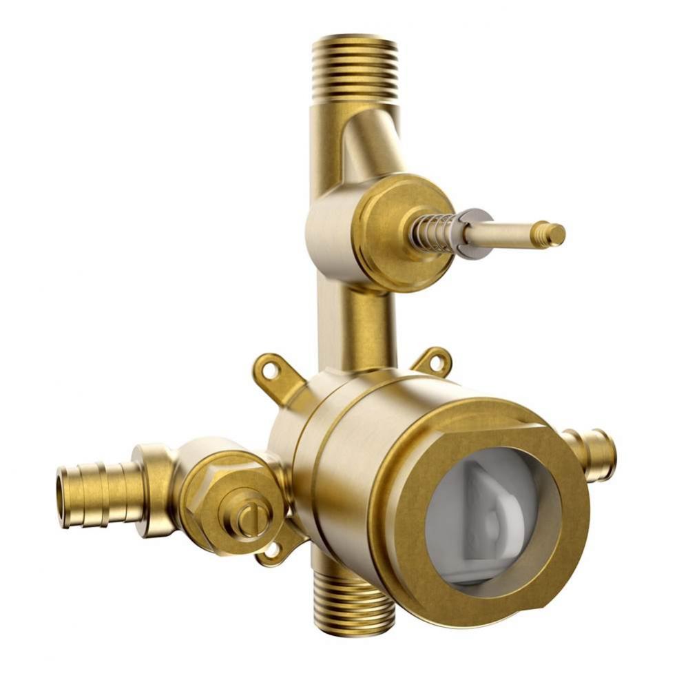 P/B Vol Cont Valve W/ Diverter, 1/2''  Npt Out / 1/2''  Wir In