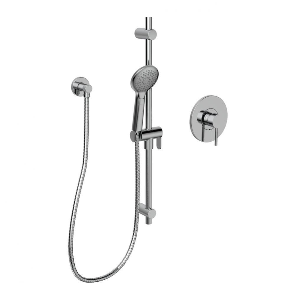 Sou P/B Shower Faucet Cp W/ Sliding Bar