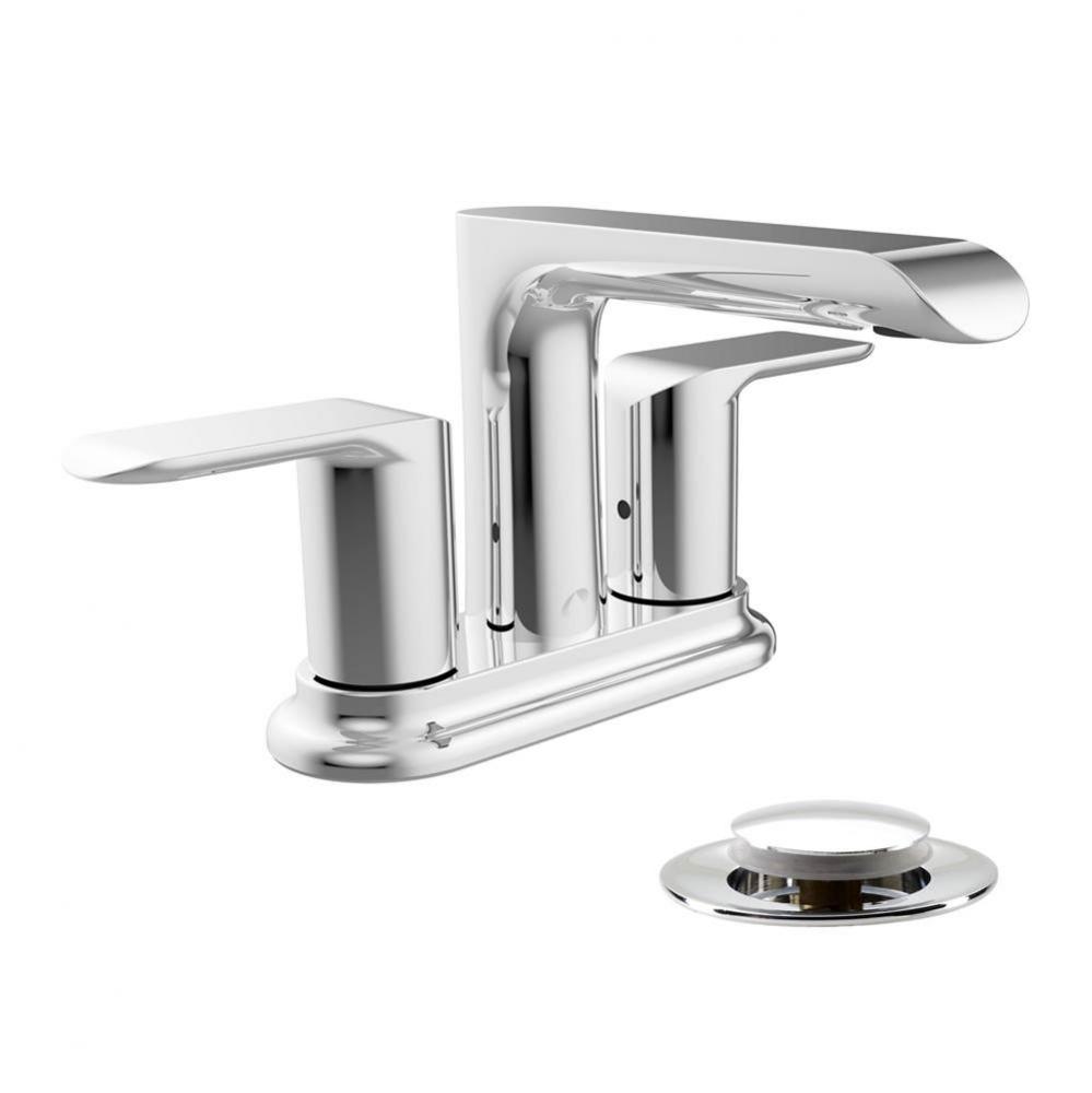 4''  Lav Faucet Kara Pc, 2 Handles W Presto