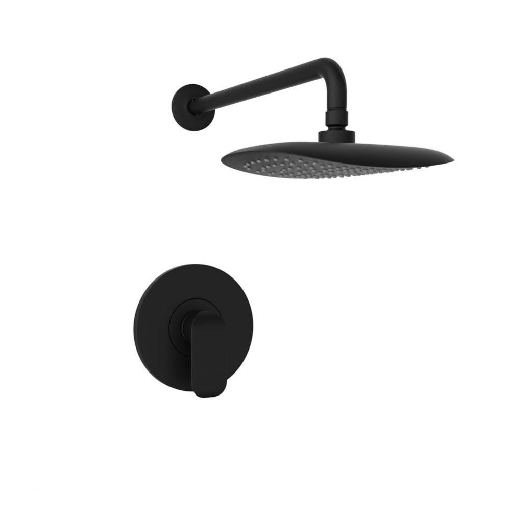 Matte Black Shower Faucet – Trim For Pressure Balanced Valve With Vol Control