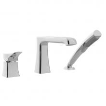 Belanger STR43TCP - 3-Pcs Roman Tub H2Flo Straus, 1 Handle W/ Handshower Cp