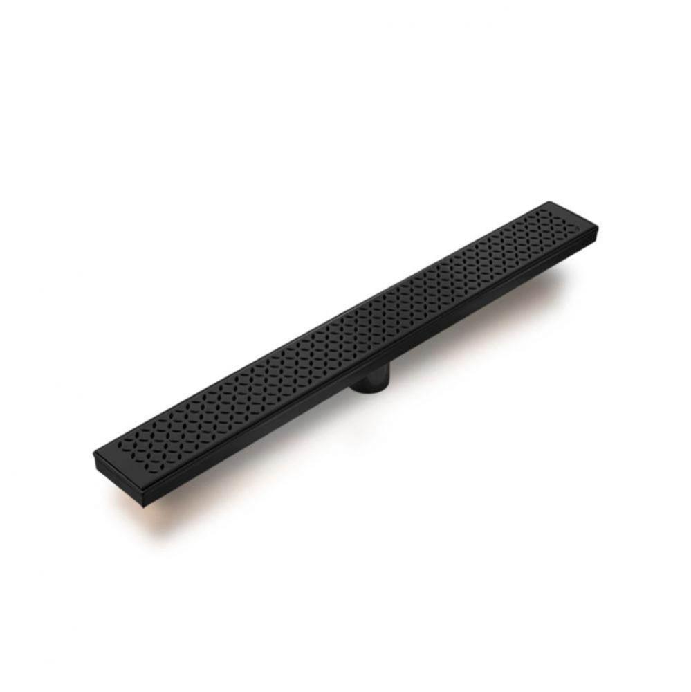 Delmar Series. Standard length linear drain. Delta Line linear drain 58'' x 3 3/8'&