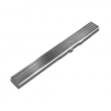 QM Drain 33.620.72 HF - Delmar HF Adjustable Linear Perforated 72'' Kit. Satin fin.