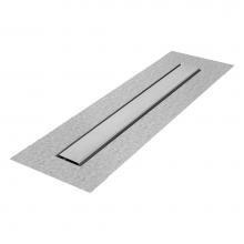 QM Drain 33.500.48F - Delmar Series. 48'' Standard length Flange Edge linear drain. Mist (Tile-in) Line. Frame