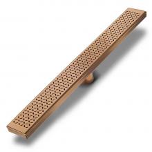 QM Drain 33.400.07 - Delmar Series. Standard length linear drain. Delta Line linear drain 58'' x 3 3/8'&