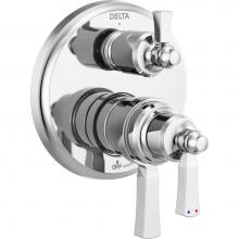 Delta Canada T27T956 - Dorval™ Traditional 2-Handle Monitor 17T Series Valve Trim with 6 Setting Diverter