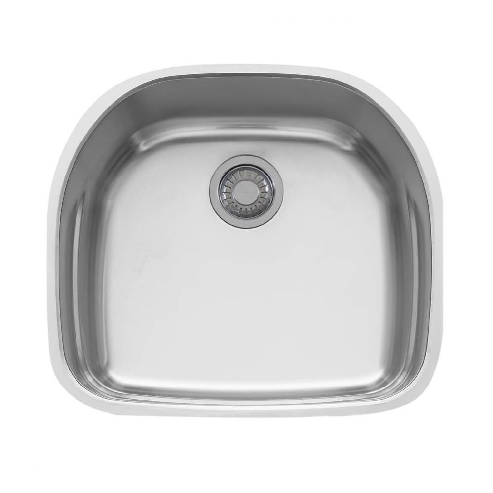 Prestige 22.25-in. x 20-in. 18 Gauge Stainless Steel Undermount Single Bowl Kitchen Sink - PRX1102