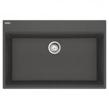 Franke Residential Canada MAG61031-SLG-S - Maris Topmount 33-in x 22-in Granite Single Bowl Kitchen Sink in Slate Grey