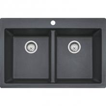 Franke Residential Canada DIG62D91-GRA-CA - Primo  Granite - Dual Mount Sink Double- Graphite