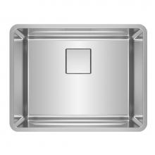 Franke Residential Canada PTX110-22-CA - Pescara 23.6-in. x 18.5-in. 18 Gauge Stainless Steel Undermount Single Bowl Kitchen Sink - PTX110-