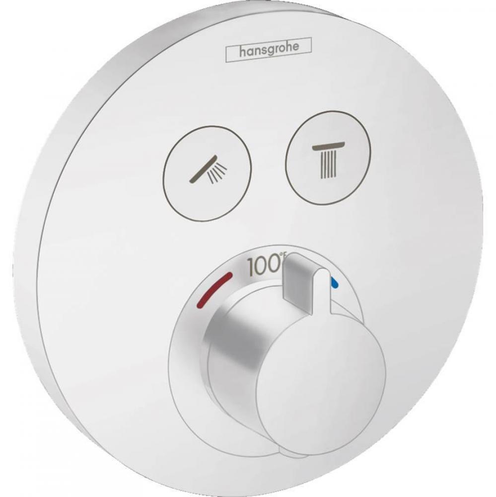 Hg Showerselect E Thermostatic Trim 2 Function, Round