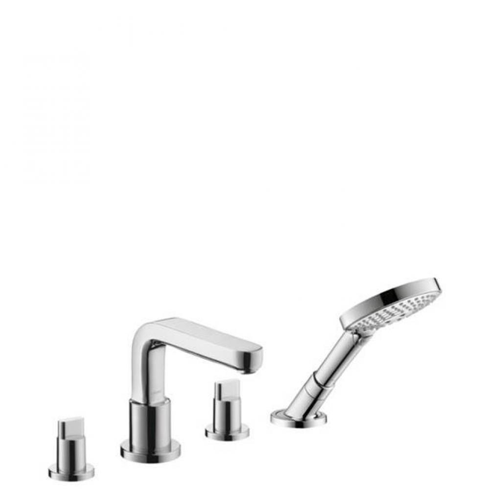 Metris S 4-Hole Roman Tub Set Trim With Full Handles With 1.