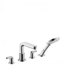 Hansgrohe Canada 31408001 - Metris S 4-Hole Roman Tub Set Trim With Lever Handles With 1