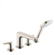 Hansgrohe Canada 71744821 - Talis E 4-Hole Roman Tub Set Trim With 1.8 Gpm Handshower