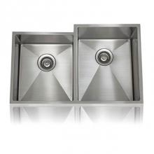 Lenova Canada SS-12Ri-D2R - Lenova 1/2 Radius Stainless Steel Sinks