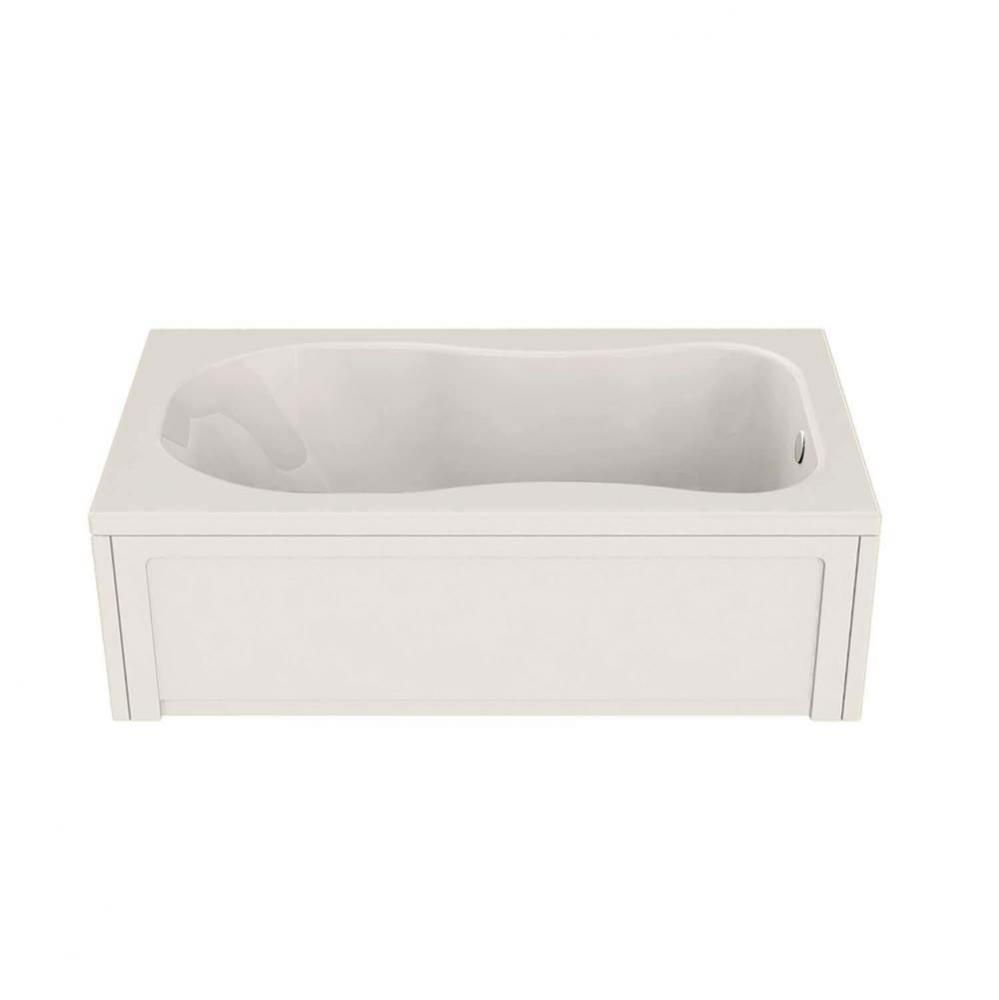 Topaz 59.75 in. x 32.125 in. Alcove Bathtub with Combined Hydromax/Aerofeel System End Drain in Bi