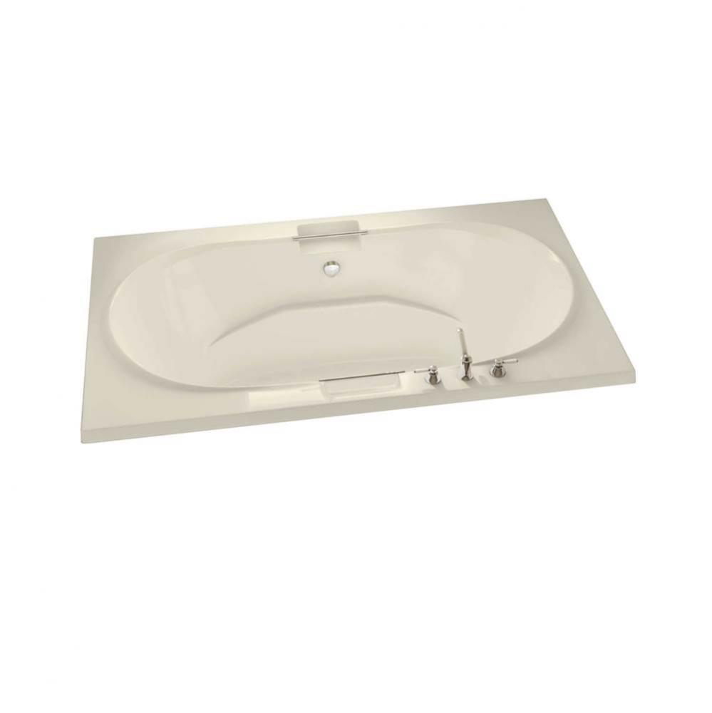 Antigua 71.75 in. x 41.75 in. Drop-in Bathtub with Combined Hydrosens/Aerosens System Center Drain