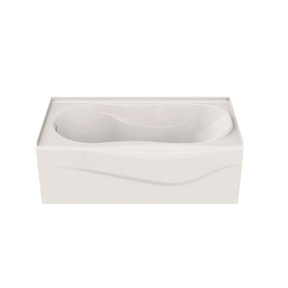 Vichy 59.875 in. x 33.375 in. Alcove Bathtub with Whirlpool System Left Drain in Biscuit