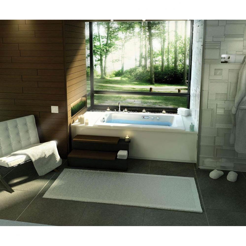 Release 59.75 in. x 32 in. Alcove Bathtub with Right Drain in White