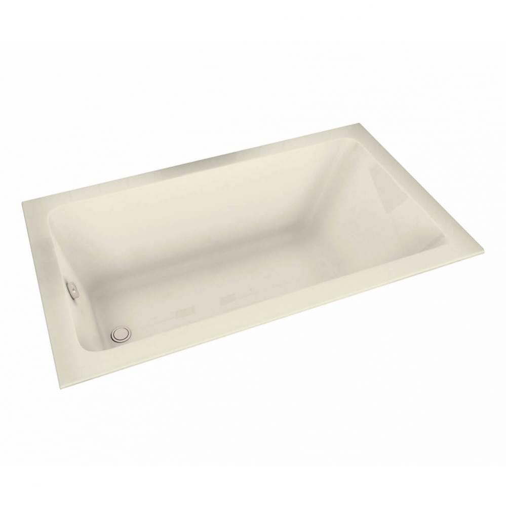 Skybox 72.25 in. x 35.75 in. Drop-in Bathtub with Combined Hydrosens/Aerosens System End Drain in