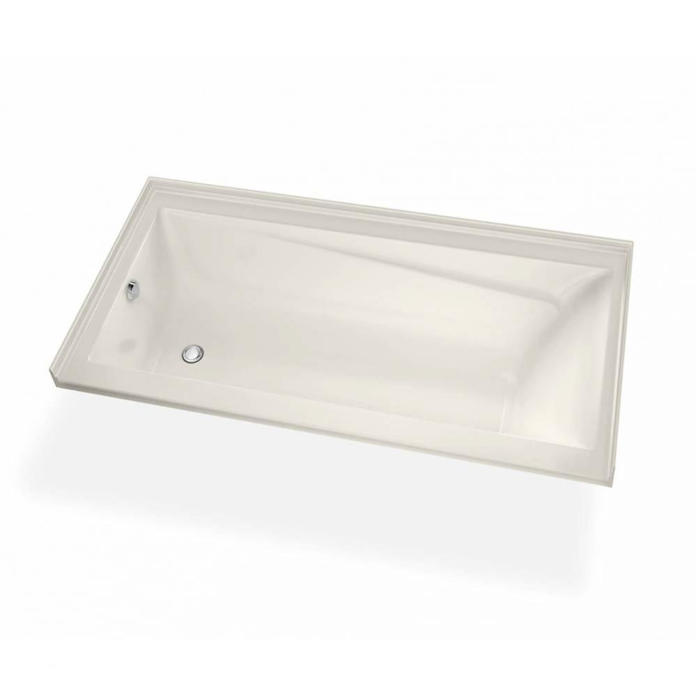 Exhibit IF DTF 65.875 in. x 32 in. Alcove Bathtub with Whirlpool System Right Drain in Biscuit