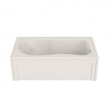 Maax Canada 101054-094-007 - Topaz 59.75 in. x 32.125 in. Alcove Bathtub with Combined Hydromax/Aerofeel System End Drain in Bi