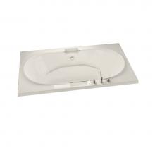 Maax Canada 101250-109-007 - Antigua 71.75 in. x 41.75 in. Drop-in Bathtub with Combined Hydrosens/Aerosens System Center Drain