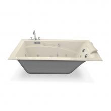 Maax Canada 101269-R-000-004 - Optik 65.75 in. x 36 in. Alcove Bathtub with Right Drain in Bone