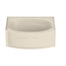 Maax Canada 102895-001-004-002 - Islander AFR 60 in. x 38 in. Alcove Bathtub with Whirlpool System Right Drain in Bone