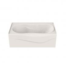 Maax Canada 102941-001-007-001 - Vichy 59.875 in. x 33.375 in. Alcove Bathtub with Whirlpool System Left Drain in Biscuit