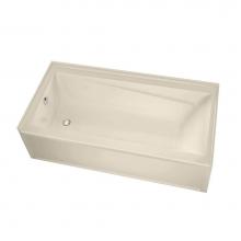 Maax Canada 105548-L-001-004 - Exhibit IFS AFR DTF 59.75 in. x 31.875 in. Alcove Bathtub with Whirlpool System Left Drain in Bone