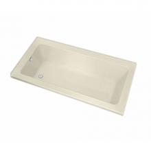 Maax Canada 106208-L-001-004 - Pose IF 65.75 in. x 35.625 in. Corner Bathtub with Whirlpool System Left Drain in Bone