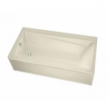 Maax Canada 106234-L-001-004 - Exhibit IFS DTF 65.875 in. x 32 in. Alcove Bathtub with Whirlpool System Left Drain in Bone