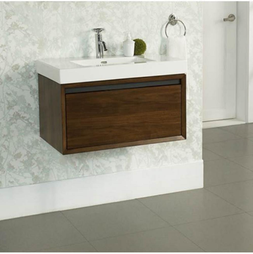 M4 30x18'' Wall Mount Vanity - Natural Walnut