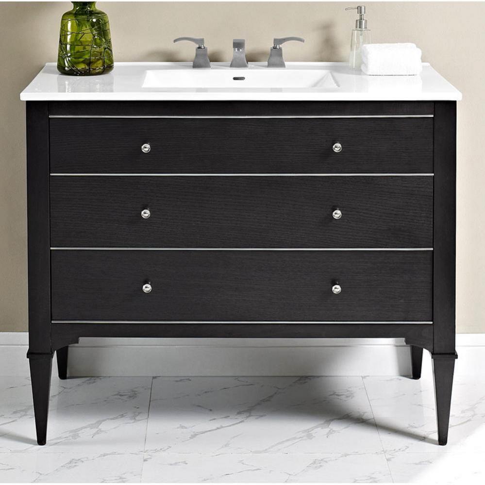 Charlottesville w/Nickel 42'' Vanity - Vintage Black