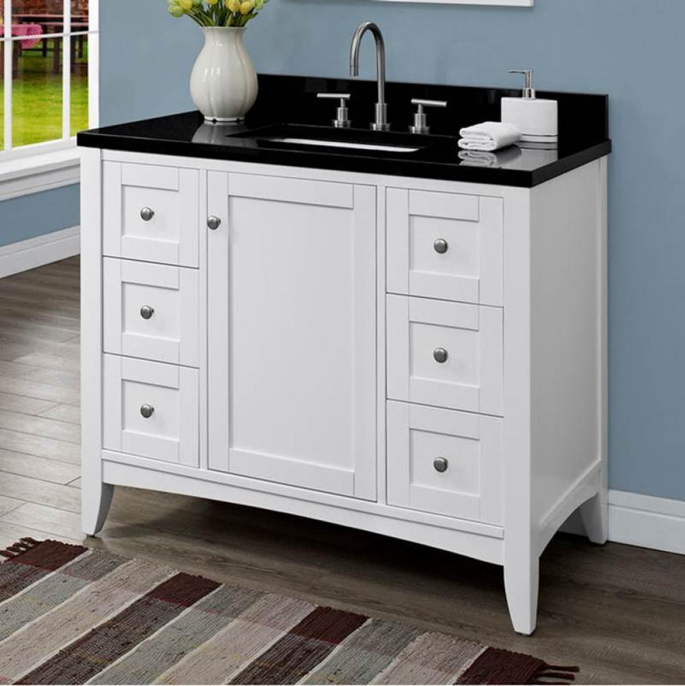 Shaker Americana 42'' Vanity - Polar White